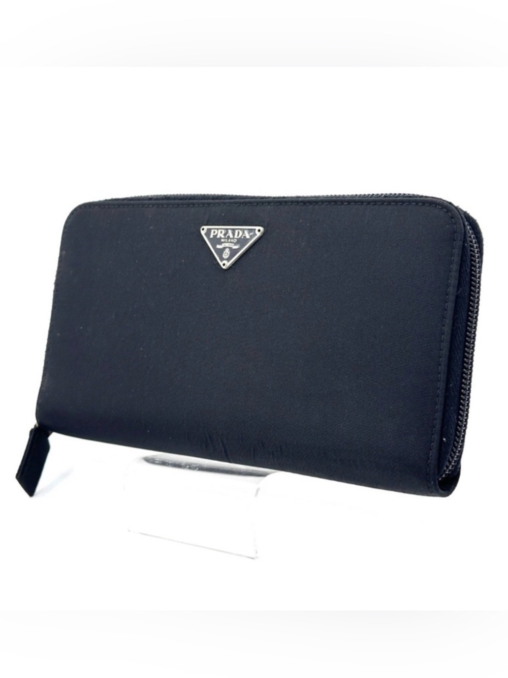 Prada Black Tesutto Nylon Long Wallet